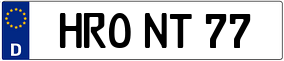 Trailer License Plate